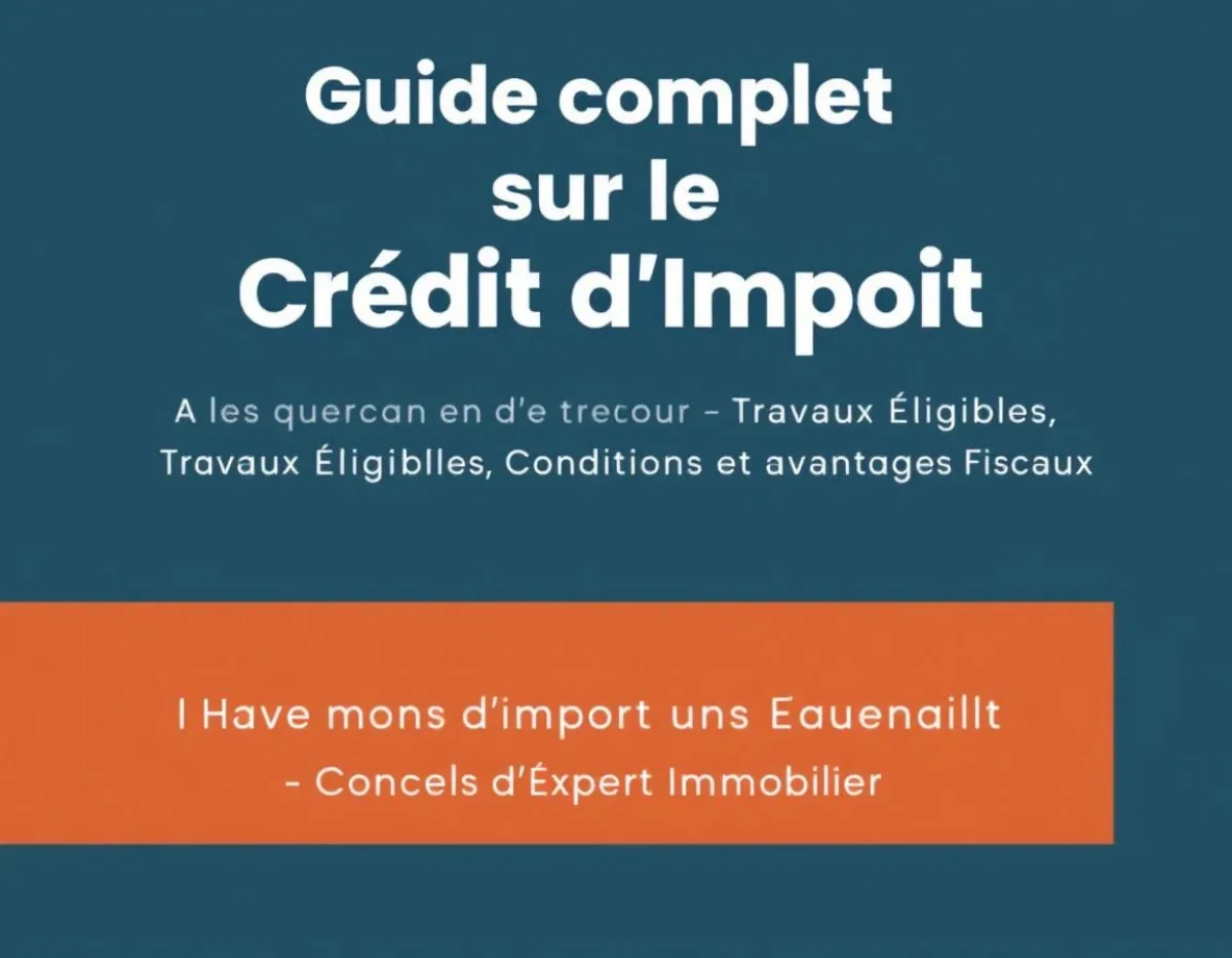 Guide Complet sur le Crédit d'Impôt : Travaux Éligibles, Conditions et Avantages Fiscaux - Conseils d'Expert Immobilier